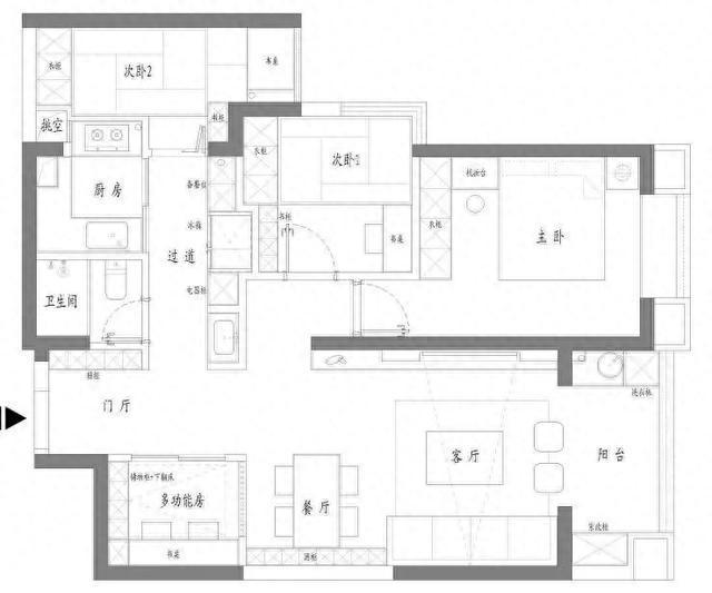 PG电子 PG电子平台2房改4房只有87方设计师有点慌(图11)